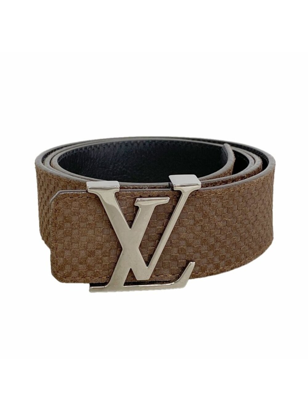 Louis Vuitton Belt Micro Damier Ceinture LV Brown Black